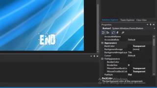 Visual Studio(VB Tutorial)How to Make a Button Open New Form,Message Box,Transparant Button