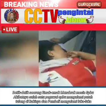 seorang emak2 menabrak petugas spbu dan pembeli di spbu