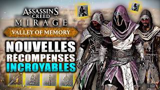 Assassin's Creed Mirage : Les Nouvelles Armures & Objets Du Dlc Vallée De La Mémoire (vitrine)