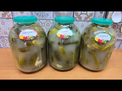 САМЫЕ ХРУСТЯЩИЕ! Квашеные огурцы на зиму! 3 ЛУЧШИХ СПОСОБА!