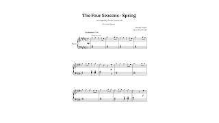 Vivaldi, Spring (The Four Seasons) — Easy Piano — Sheet Music