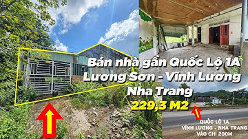 [ ĐÃ BÁN ] Bán nhà gần Quốc Lộ 1A Lương Sơn - Vĩnh Lương Nha Trang 229,3 M2