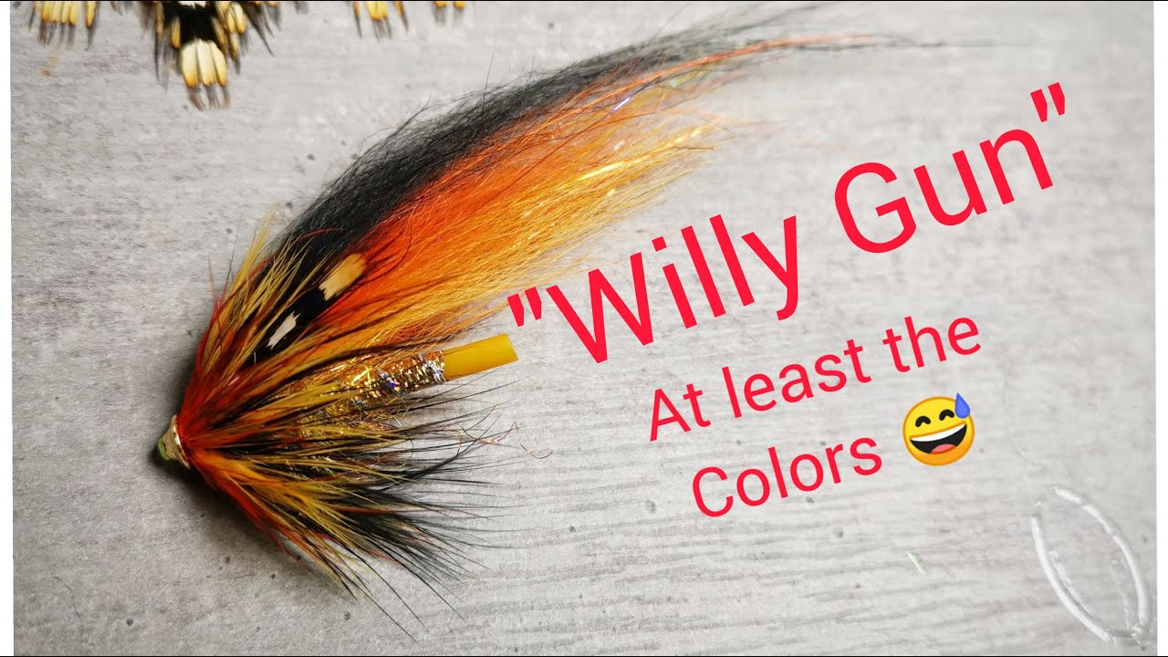 The BEST salmon fly? A variant of the very famous "Willy Gun" Fly tying