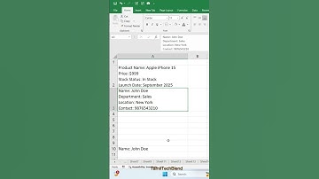 Excel Shortcut Course #7 | Go to Next Line in the Same Cell | ALT + ENTER Shortcut