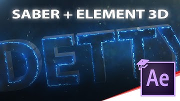 AE Video Copilot Saber Plugin Test with Element 3D!