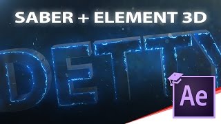 AE Video Copilot Saber Plugin Test with Element 3D!