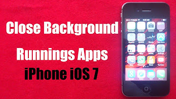 Close Background running Apps on iphone ios7