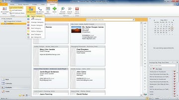 How to search for contacts in Outlook 2010