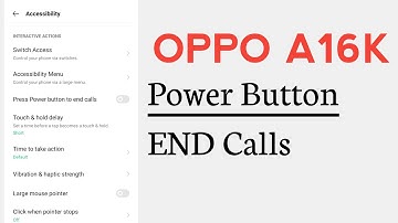 OPPO A16K Power Button END Call