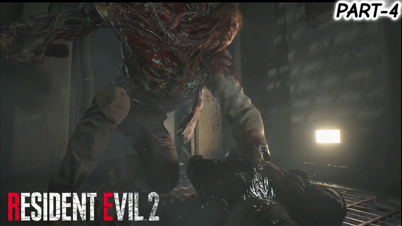 RESIDENT EVIL 2 — One-Eyed Zombie Boss Fight | Eye on the Shoulder | (4K60FPS) 