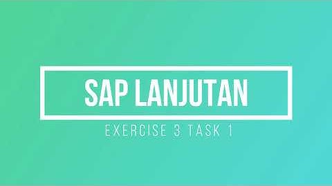 TUTORIAL SAP SCM 600 - EXERCISE 3