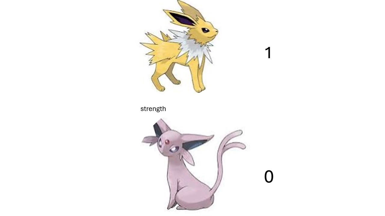 Espeon vs jolteon stats