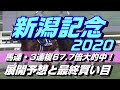 【競馬予想】新潟記念2020　土曜日の馬場読み！展開予想と最終買い目