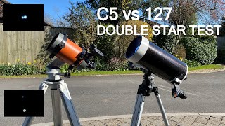 Celestron C5 SCT vs Skymax 127 Mak -  Double Star comparison test