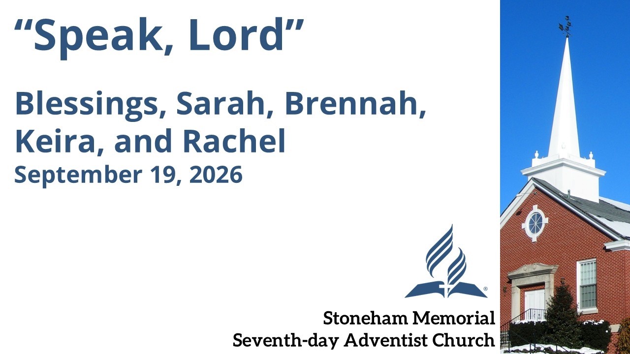 Speak, Lord