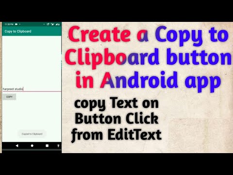 Implement Copy to Clipboard button in Android App