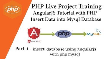 PHP Live Project Training 💡 AngularJS Tutorial with PHP 💡 Insert Data into Mysql Database