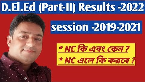 D.El.Ed (Part-II) Final Results published (Session 2019-2021) Passed/ Fail/NC???