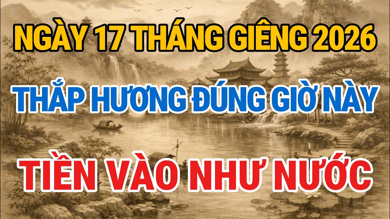 Ngày 17 tháng giêng – thắp hương đúng khung giờ đại cát này, PHÁT TÀI PHÁT LỘC, TIỀN VÀO NHƯ NƯỚC