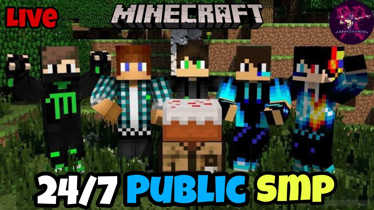 Minecraft Live | 24/7 Public Smp | Java + Bedrock | Lord's Gaming ...