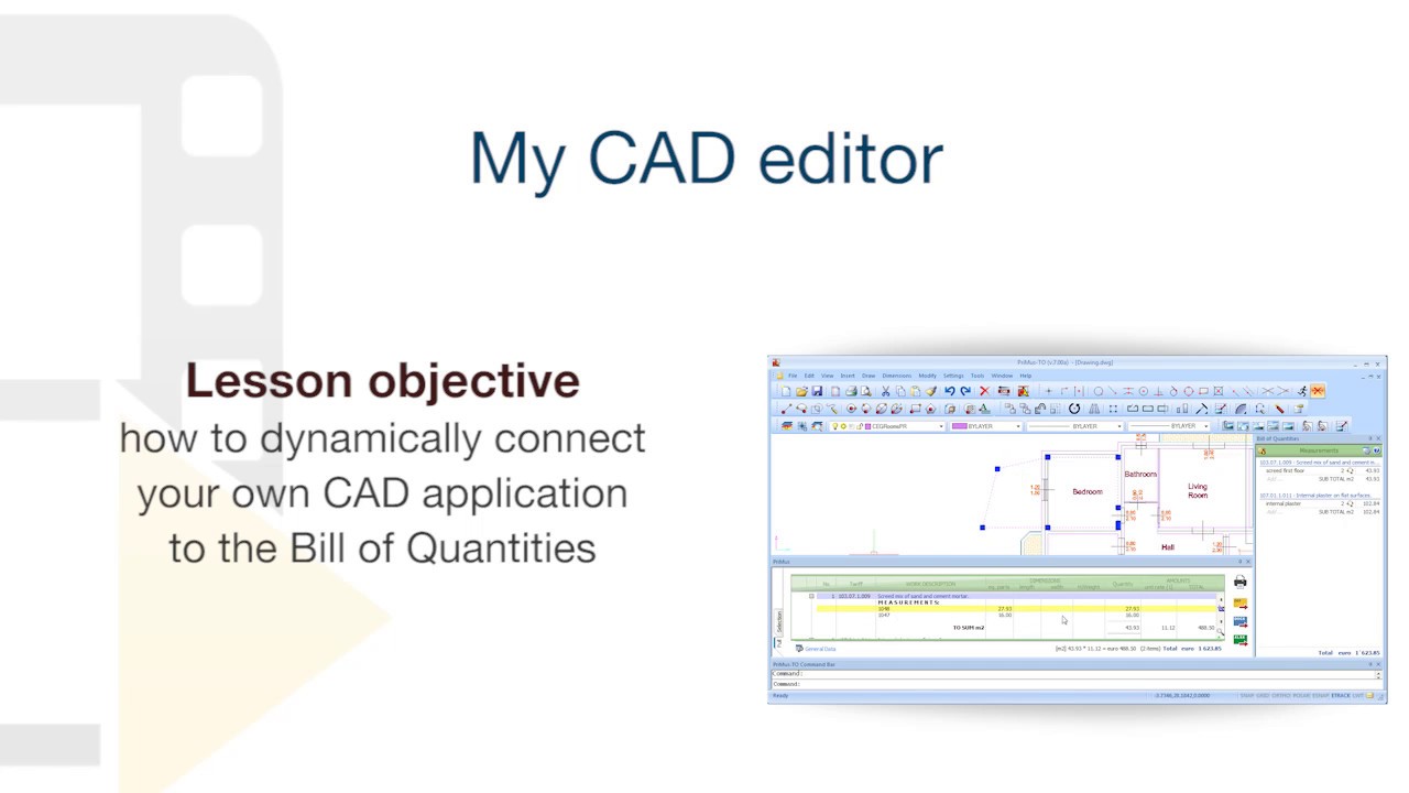 PriMus TAKEOFF Tutorial - My CAD editor - ACCA software - YouTube