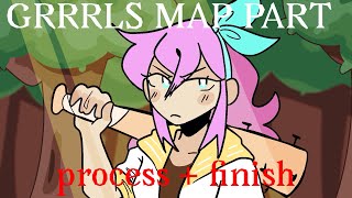 GRRRLS 15 map part // omori // process + finish