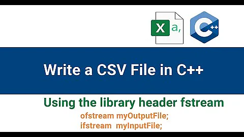 How to write and read csv and text files in C++