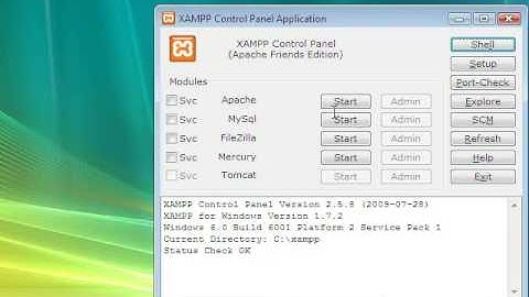 How to install XAMPP 1.7.2 For Windows XP, Vista 32 & 64-bit
