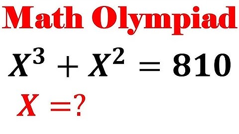 MATH OLYMPIAD | A NICE ALGEBRA CUBIC EQUATION |