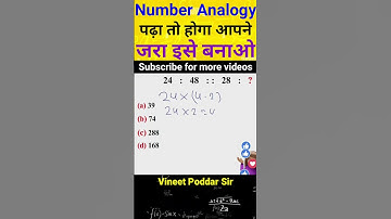 Number Analogy #analogy #missing #reasoning #modestmaths #ssc #railway #bank #cgl #ntpc #shorts #gd