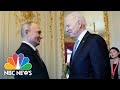 Watch: Biden And Putin Meet, Shake Hands At Geneva Summit | NBC News