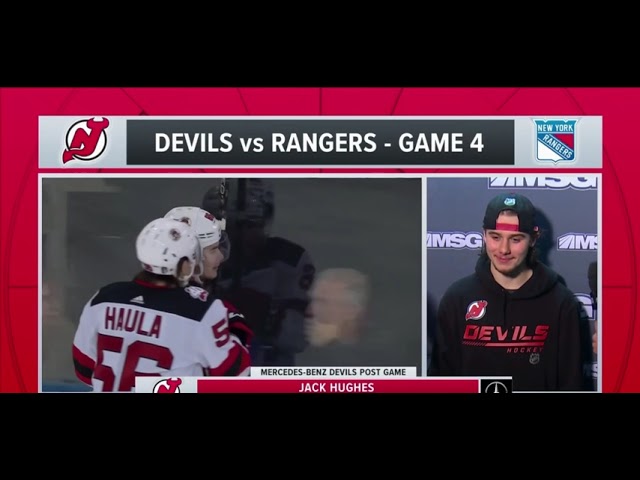 Haula, Meier score, Devils beat rival Rangers 2-1