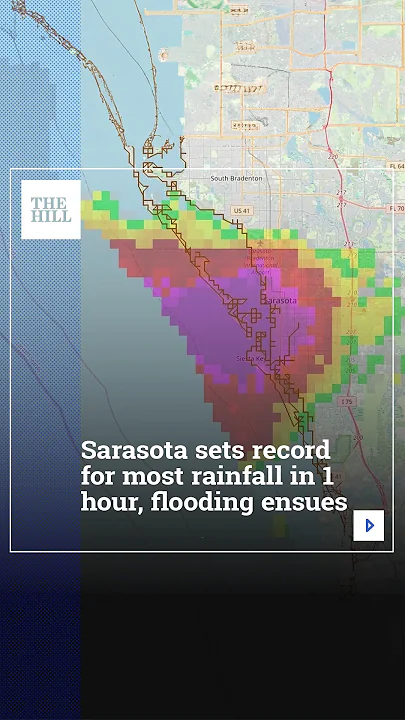 Sarasota Sets Record For Most Rainfall In 1 Hour, Flooding Ensues