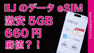 ＜激安！底値？＞IIJmioの5GBで660円のデータeSIMを検討比較！契約からiPhoneに設定