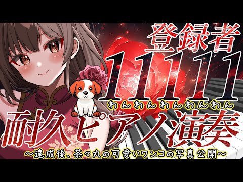 耐久 登録者11111 人耐久ピアノ演奏 紅茶々丸 Vtuber ピアノ 