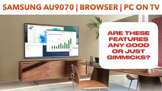 Samsung Crystal 4K Pro TV Features | Browser | PC on TV Mode | AU9070 | Punchi Man Tech screenshot 2