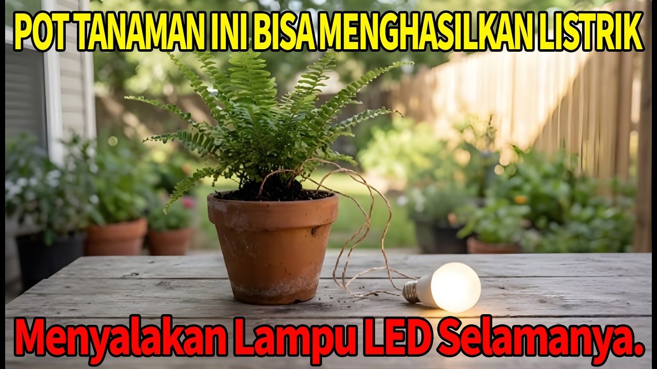 Tanaman ini bisa menghasilkan listrik — tanam di pot dan nyalakan lampu LED selamanya.