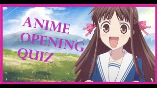 Anime Opening Quiz: 40 openings (Easy - Very Hard)