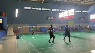 Awal Kombet nyobain mabar di Gor PBSI Subang #badminton #komering /11mei2024