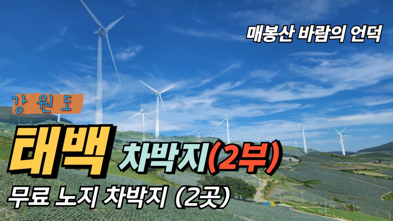 꼭 가봐야 하는 태백 매봉산 바람의 언덕에서 바라보는 절경은 하나의 작품 입니다.