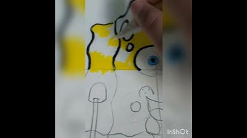 Drawing SpongeBob in 4 diffrent style pt 1 (X-ray)