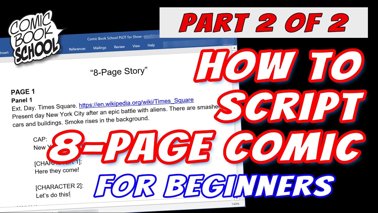 How to Script 8-Page Comic - Part 2 of 2 - YouTube