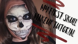 My first bodypaint tutorial “Skull “