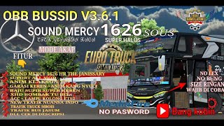 NO PASWORD❓OBB BUSSID V3.6.1 SOUND MERCY 1626 SOUS HR THE JANISSARY