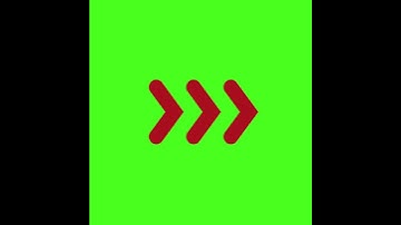 Animated arrows on green screen