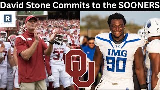 BREAKING: David Stone Commits to Oklahoma | CROWN JEWEL OF THE 2024 Class
