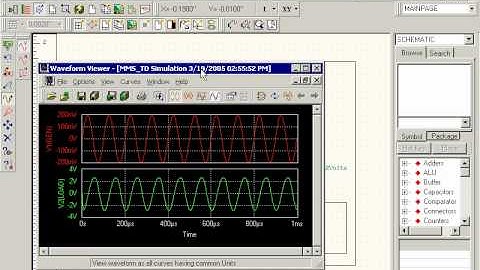 Transient Analysis in Mixed Mode Simulator