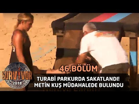 Turabi parkurda sakatlandı! Metin Kuş müdahalede bulundu | 46. Bölüm | Survivor 2018