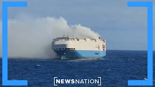 Burning ship full of $250M in luxury cars adrift in mid-Atlantic | Rush Hour