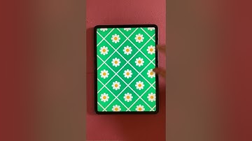 Easy flower pattern made in Procreate #art #procreate #patternmaking #digitalart #artideas